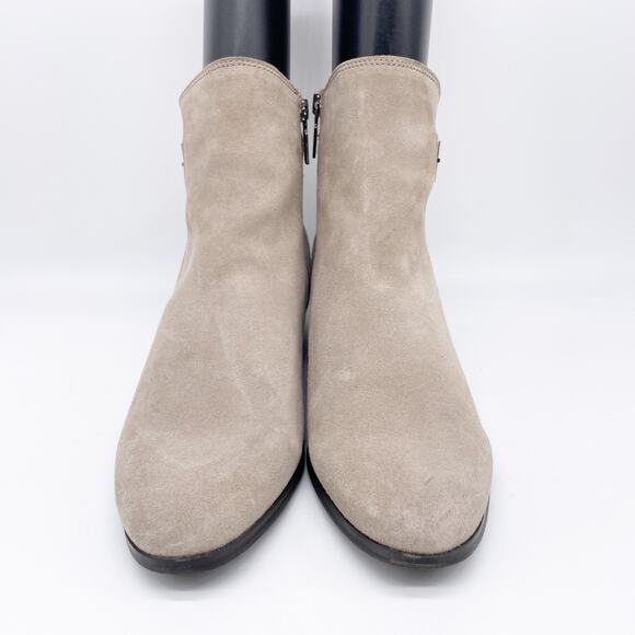 Blondo Women's Saddie Waterproof Buckle Heeled Ankle Boots Tan Suede Size 10 - Picture 2 of 13